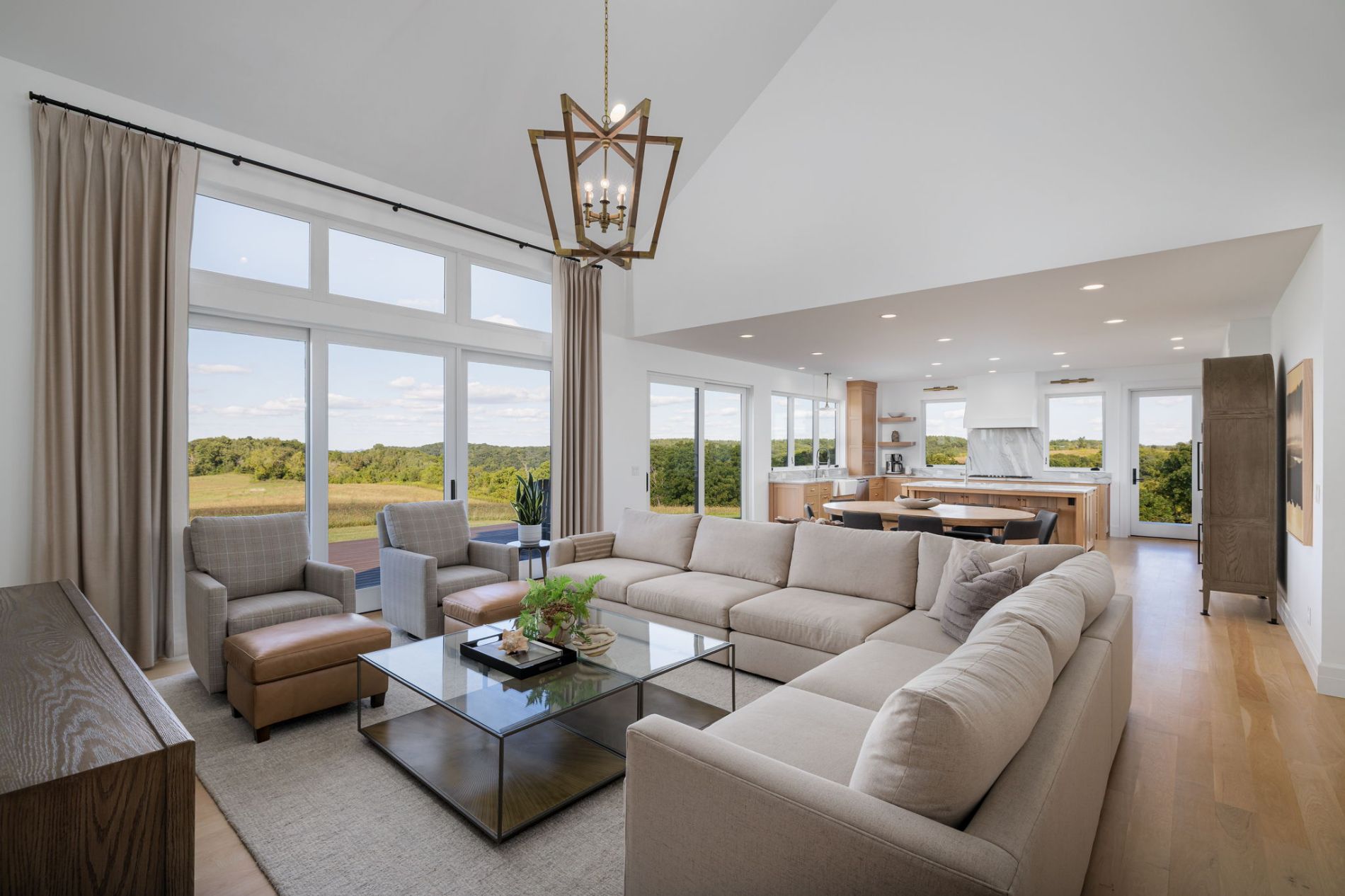 Great Room with Walls of Windows & Expansive Views